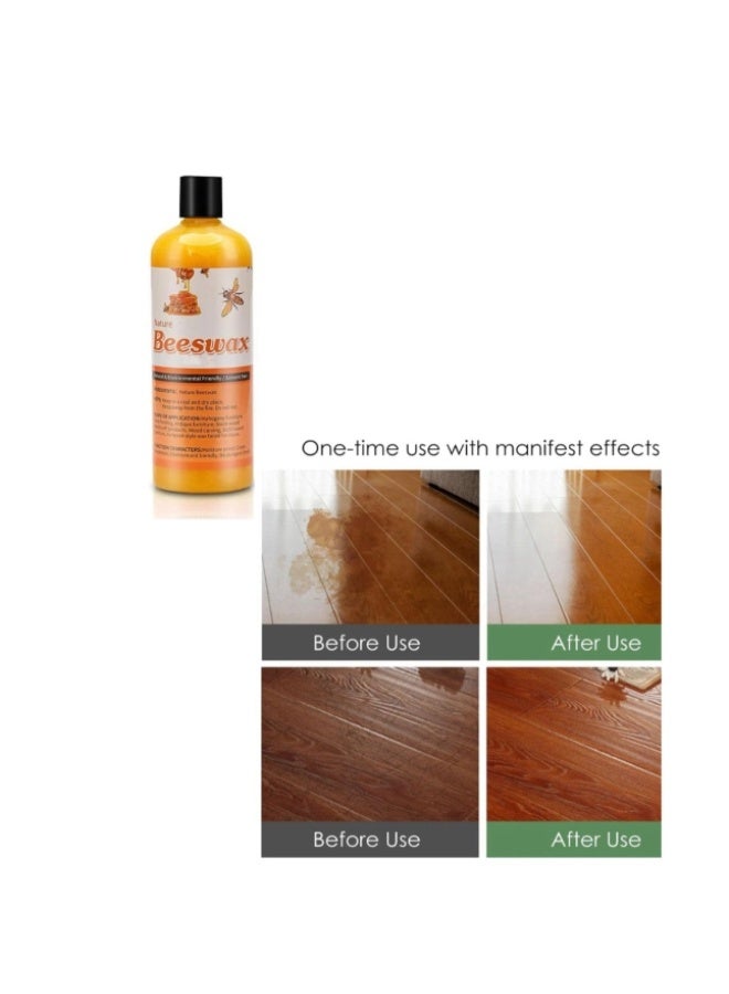 شمع العسل لتتبيل الخشب، شمع عسل مقاوم للماء والتآكل للعناية بالأثاث، شمع طبيعي متعدد الاستخدامات للخشب، ملمع شمع العسل التقليدي، للعناية بالأثاث والأرضيات والطاولات والكراسي والخزائن، 300 مل - Image 1